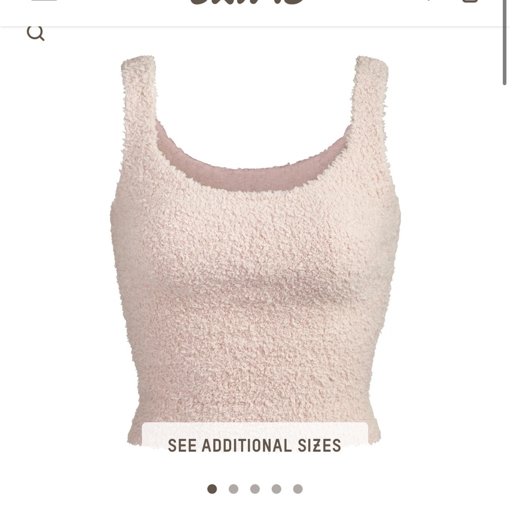 SKIMS COZY KNIT TANK S/M
